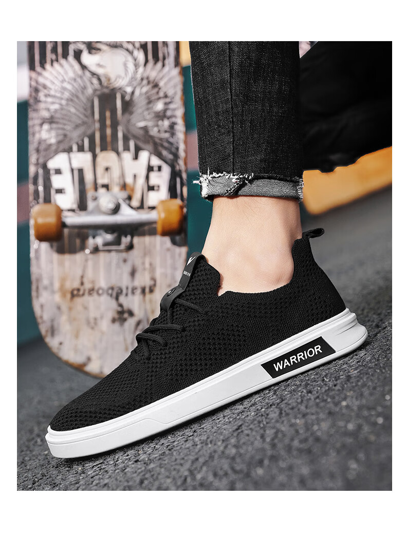 Huili Men's Shoes, Old Beijing Cloth Shoes, 2026 Summer New Style Men's Breathable Lightweight Mesh Casual Shoes, Black, Size 41 18