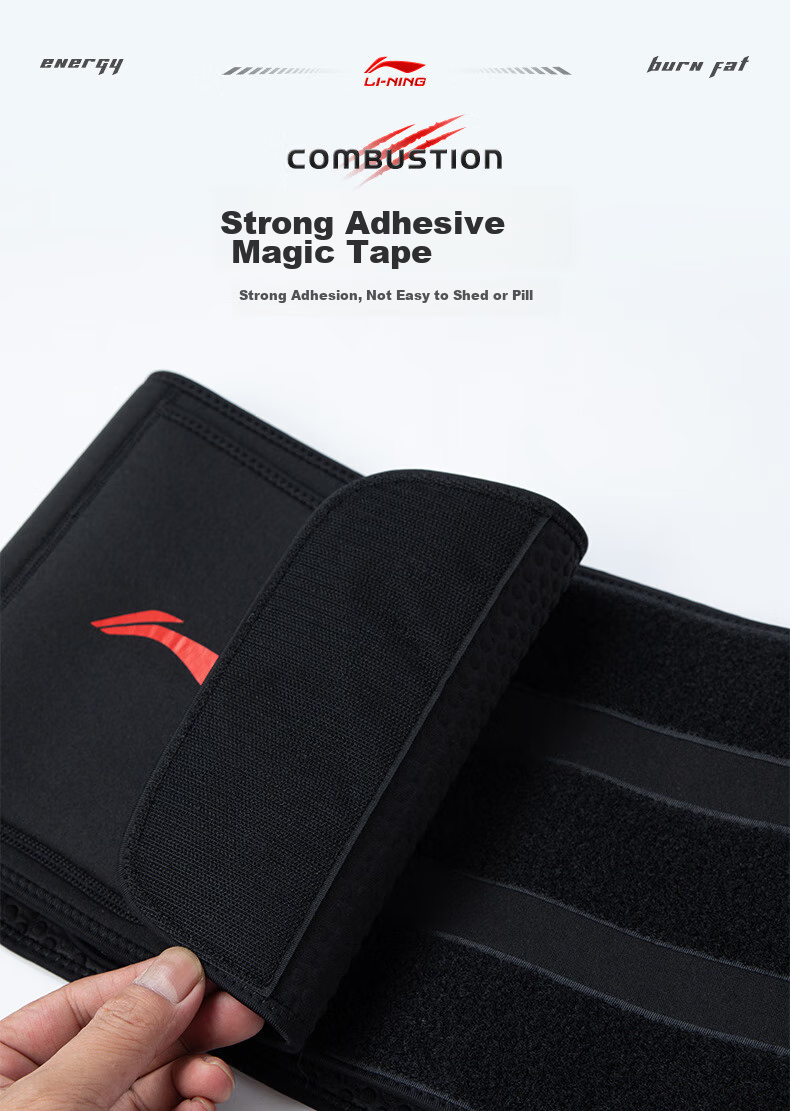 Li-Ning Waist Support Belt, Summer Lumbar Disc Shaping, Abdominal Fat Reduction, Sweat-Inducing Waist Trimmer, Running Exercise Belly Slimming Device for Men And Wome 9