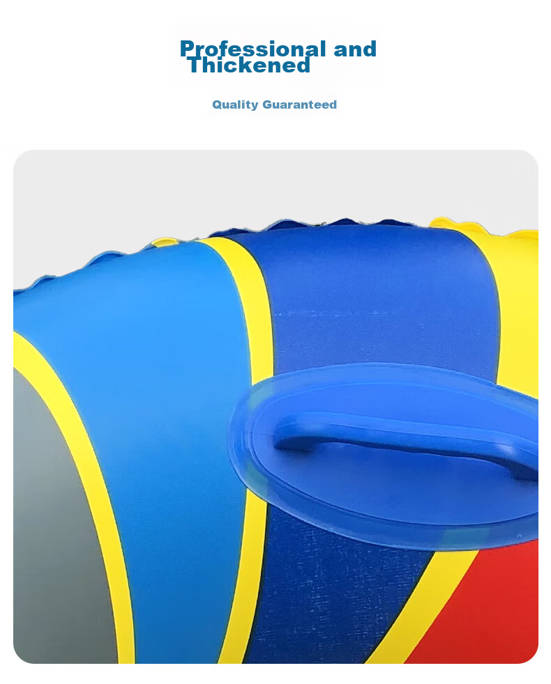 Yonglebao Thick Colorful Swimming Ring with Handles, Armpit Float Life Buoy Cartoon Design for Children And Adults, Water Play Inflatable Rings, 2-Pack 9