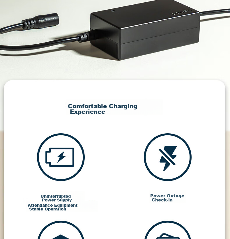 Deli Attendance Machine Power Adapter UPS Uninterruptible Power Supply, Supports Power Outage Check-In, Attendance Machine Accessory, 5V Voltage, 1A/2A Current, 13899 5