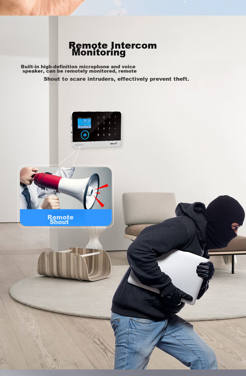 PGST Home Security Alarm System, Anti-Theft Alarm, Infrared Door And Window Remote Alarm Security Device - Standard C 7