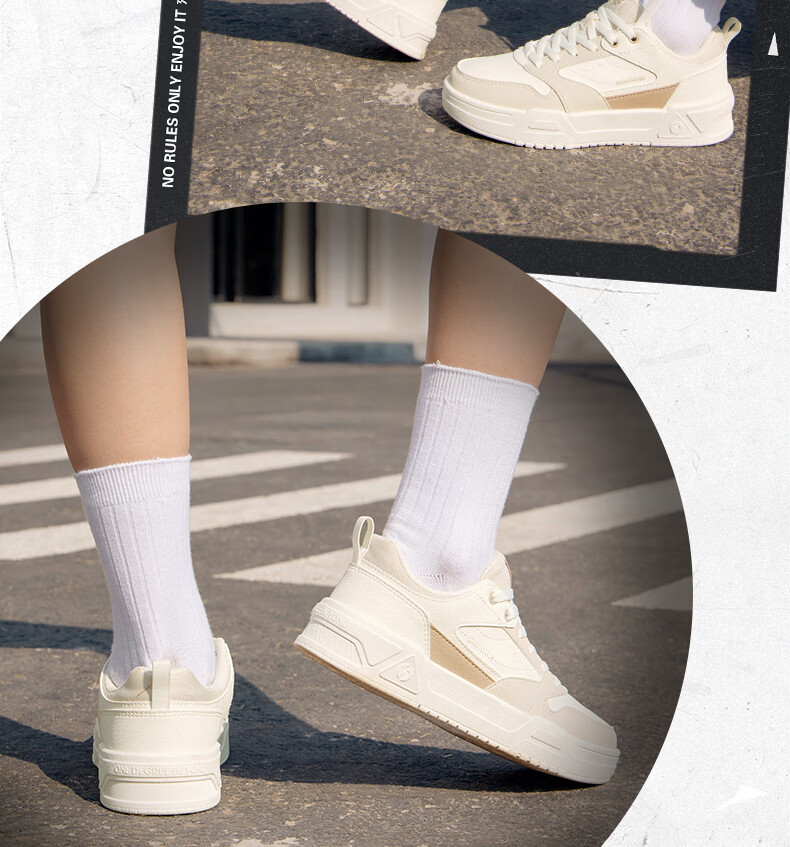 361° Women's Sneakers Soda 3 Spring And Summer Couple Retro Thick-Soled Casual Skateboard Shoes for Women 682516615-4 40