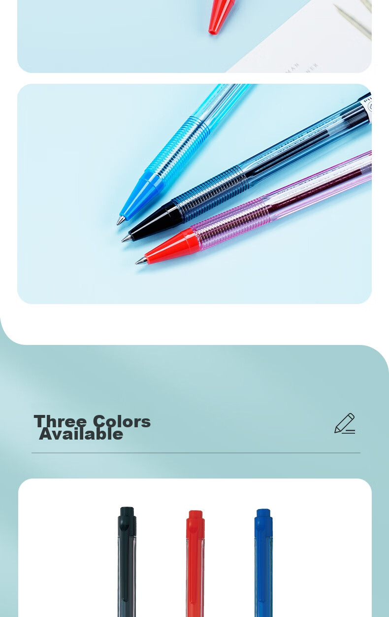 PILOT Retractable Ballpoint Pen, Bullet Tip Pen, Non-Slip Barrel, BPK-P 0.7mm Red Single Pe 6