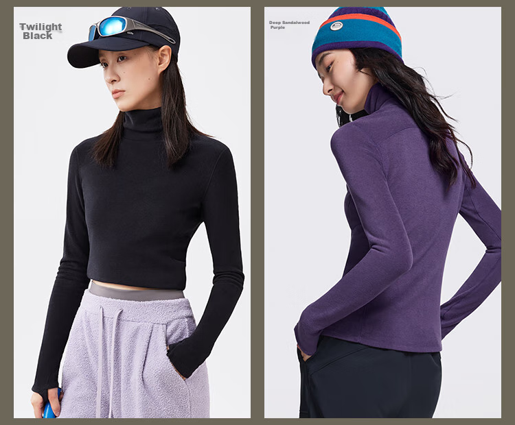Beneunder Fleece Base Layer, Turtleneck, Autumn And Winter Warmth, Slim Fit, Elastic Inner Wear, Women's Top PM003 25