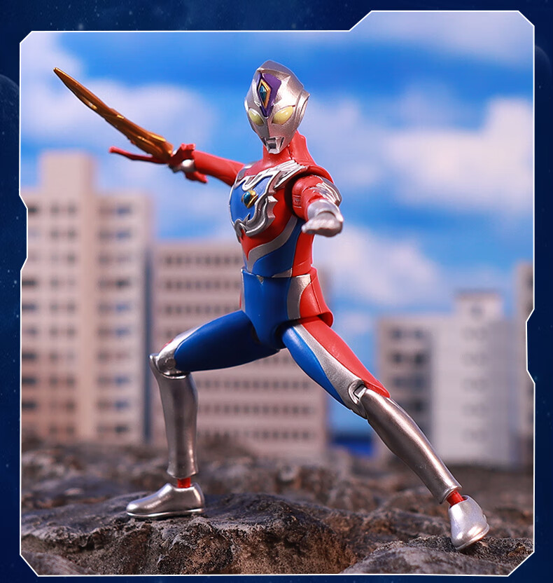 LDCX Ultraman Action Figure, Boys' Toy, Blaze Zero Belial Dynamic Hero Second Wave Blind Box 13