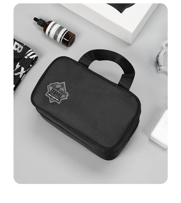 Lehuolvxing Large Capacity Toiletry Bag for Men, Travel Makeup Organizer, Waterproof Dry-Wet Separation Shower Caddy 12