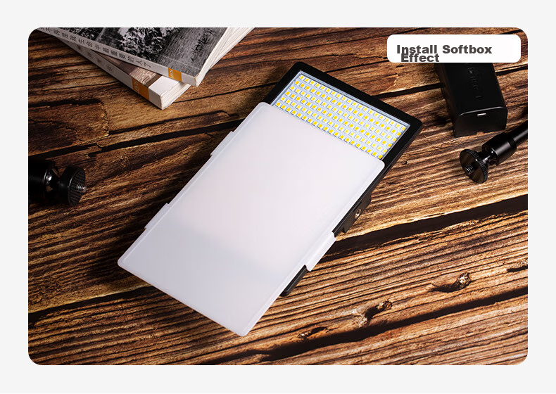 Sidande LED 520 Fill Light, Handheld Photography Fill Light, Portable LED Panel Light for Cameras, 37W Dual Color Temperature Adjustable, DSLR Shooting, Restaurant Food Photography, Portrait Lighting 8