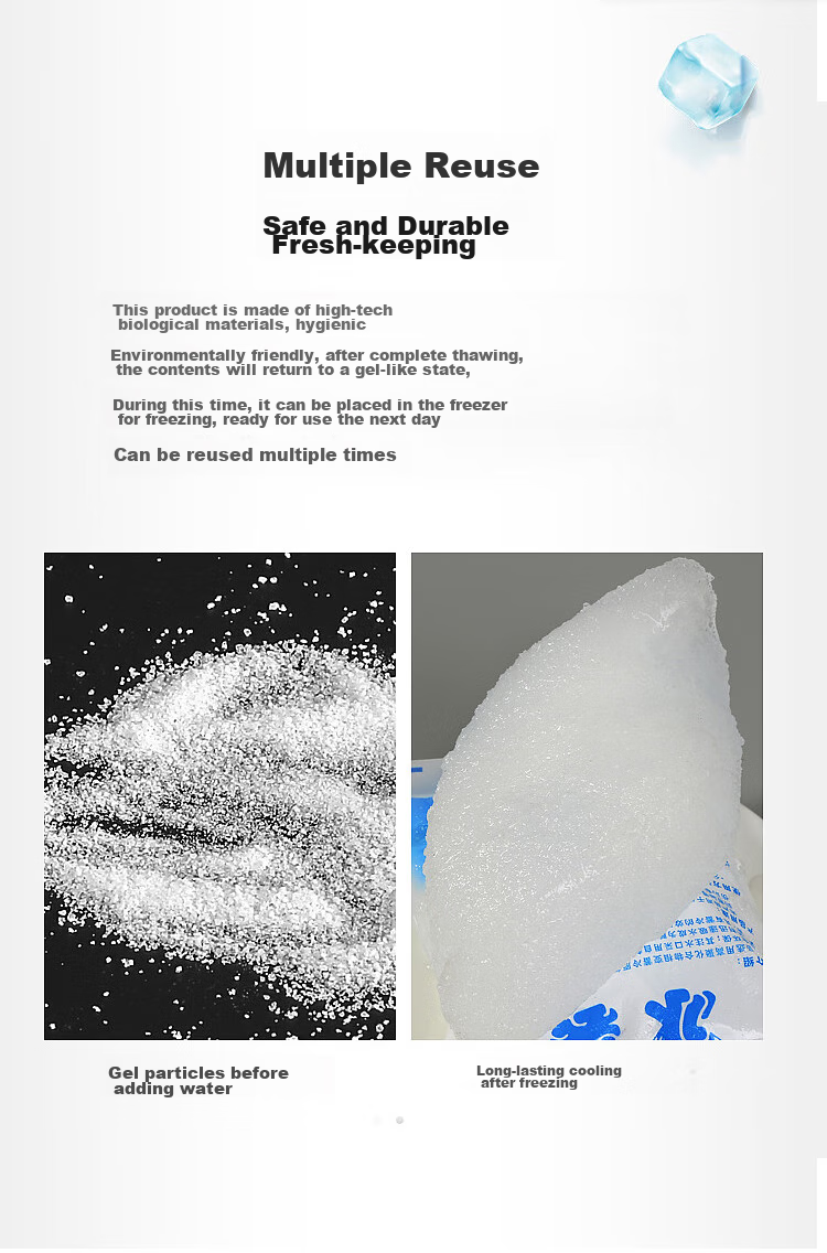 Bailingbaili 400ML Ice Water Bags for Outdoor Food And Seafood Refrigeration, Pack of 30 4