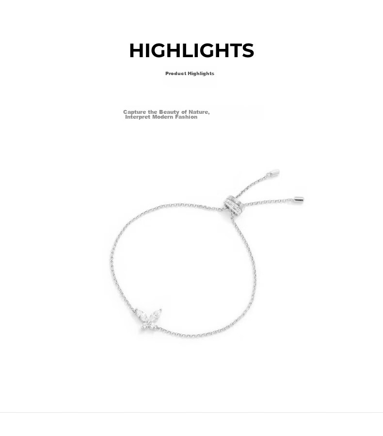 APM Monaco Butterfly Adjustable Bracelet, Luxurious And Elegant, Perfect Birthday Gift for Girlfriend Or Wife 2