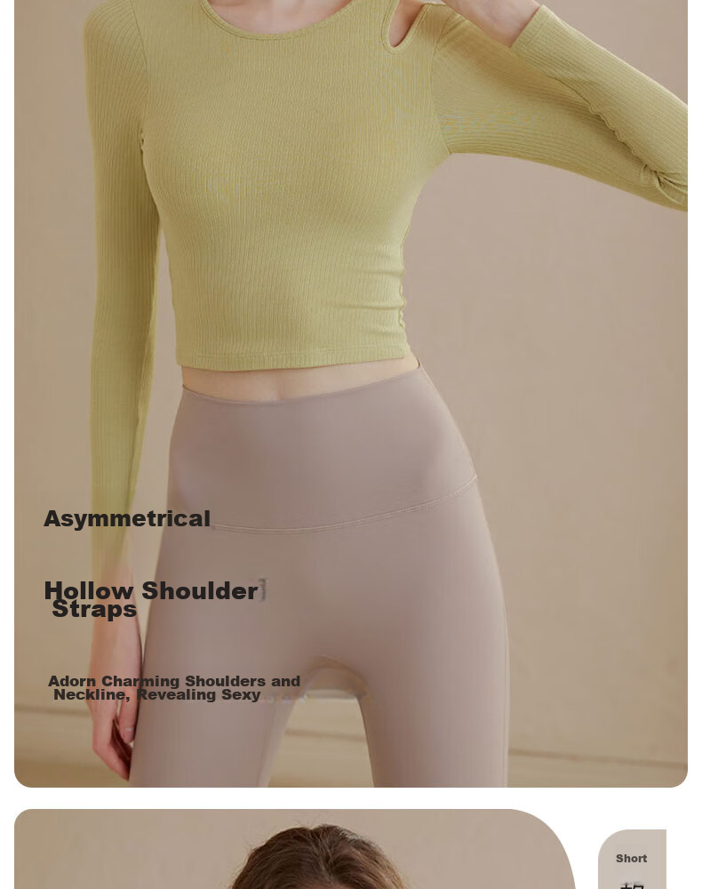 XUEXIMAN Yoga Top for Women with Built-In Bra Pads, Pilates Training, Running, Fitness, Slimming, Tight-Fitting Long-Sleeve Sports Quick-Dry T-Shirt 5