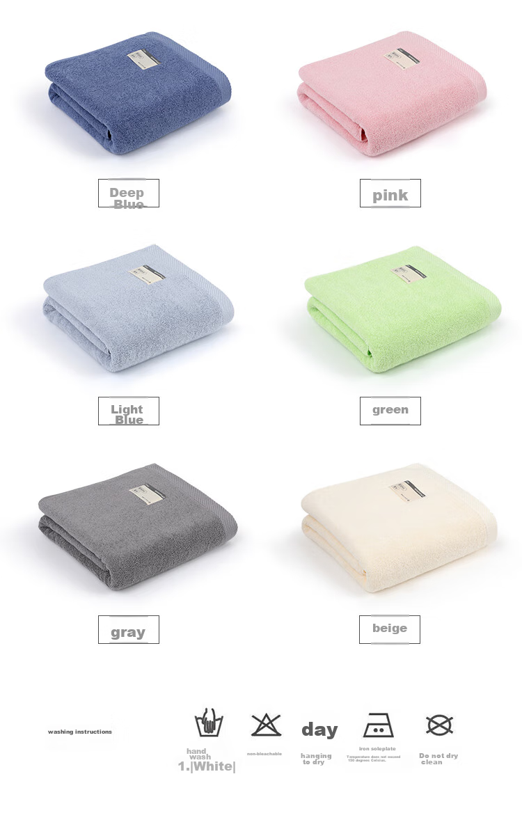 Grace 5A Antibacterial Thick Pure Cotton Bath Towel for Men And Women, Thickened Shower Towel, Absorbent Quick-Drying Soft Wrap Towel, Gray Sports 13