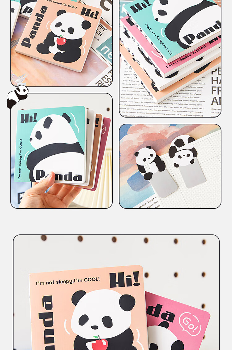 Yuhe 100 Sheets Square Notebook, Cute Cartoon Diary, Thickened Flat-Spread Error Correction Book, Student Research Notebook, Meeting Record And Schedule Book, Back-To Stationery, 4268 White 12