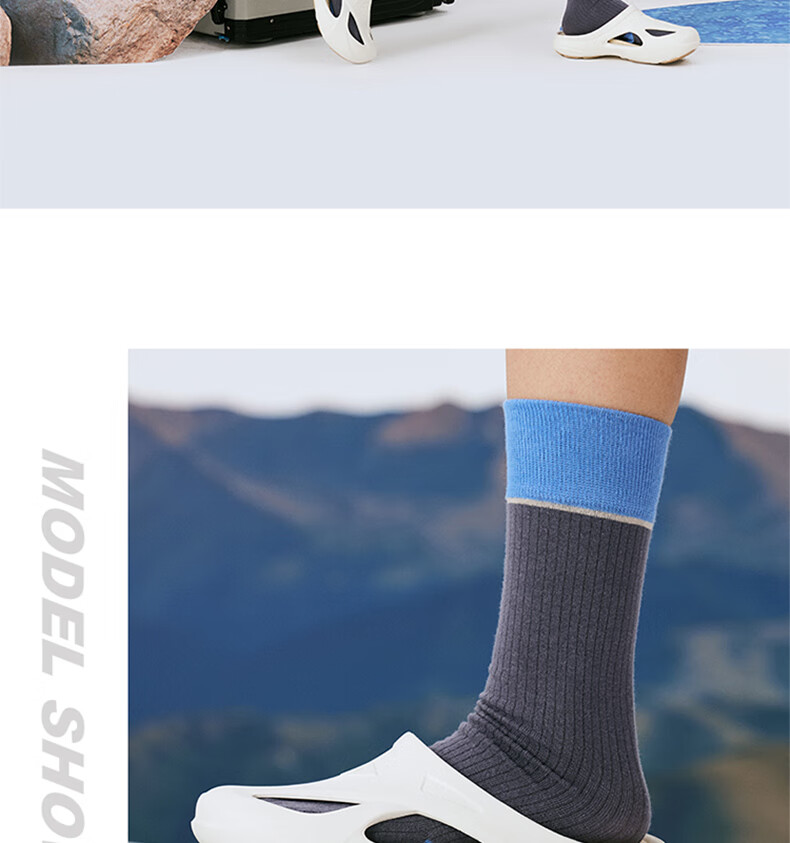 PEAK Taiji Feiyu Slippers, Outdoor Stream Tracing, Fashionable Soft Elastic Non-Slip Beach Shoes, Comfortable Sports Slippers for Men, DL420197 13