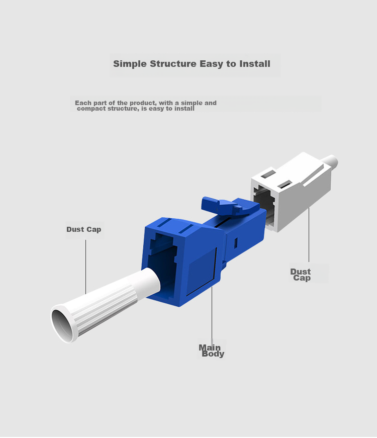 EB-LINK Engineering Telecom-Grade Fiber Optic Attenuator, LC Male-Female 10DB Single-Mode Optical Attenuation Adapter 5