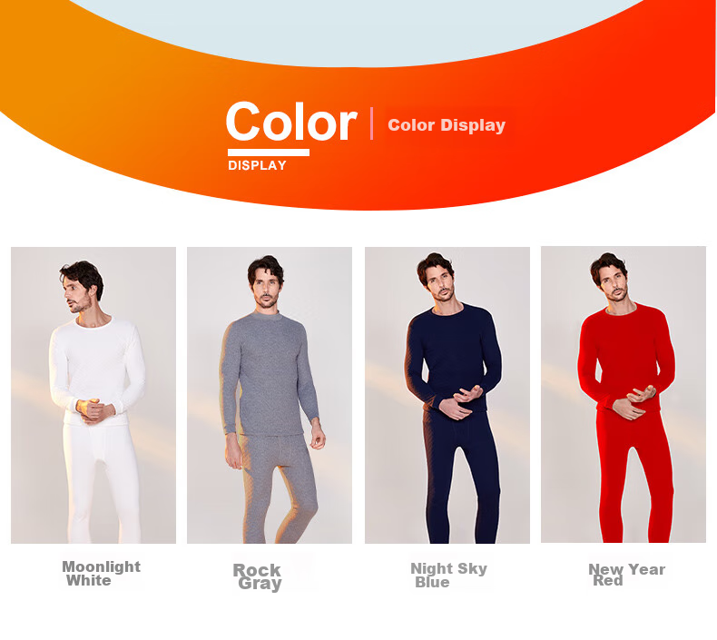 Yiershuang [Half Turtleneck Three-Layer Thickened] 100% Pure Cotton Thermal Underwear for Men And Women, Autumn Top And Bottom Set, Fall/winter 21