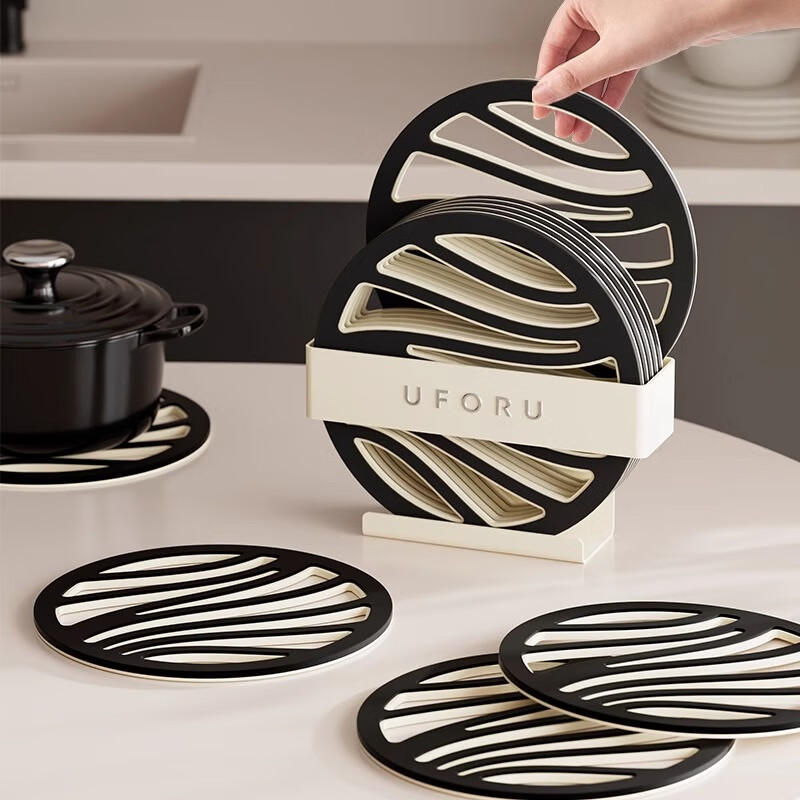 KATEI STORY Japanese Heat-Resistant Table Mat, Anti-Scalding Pad, Luxurious High-End Feel, Household Bowl Mat, Pot Holder, Plate Mat, Coaster, Heat-Resistant Placemat