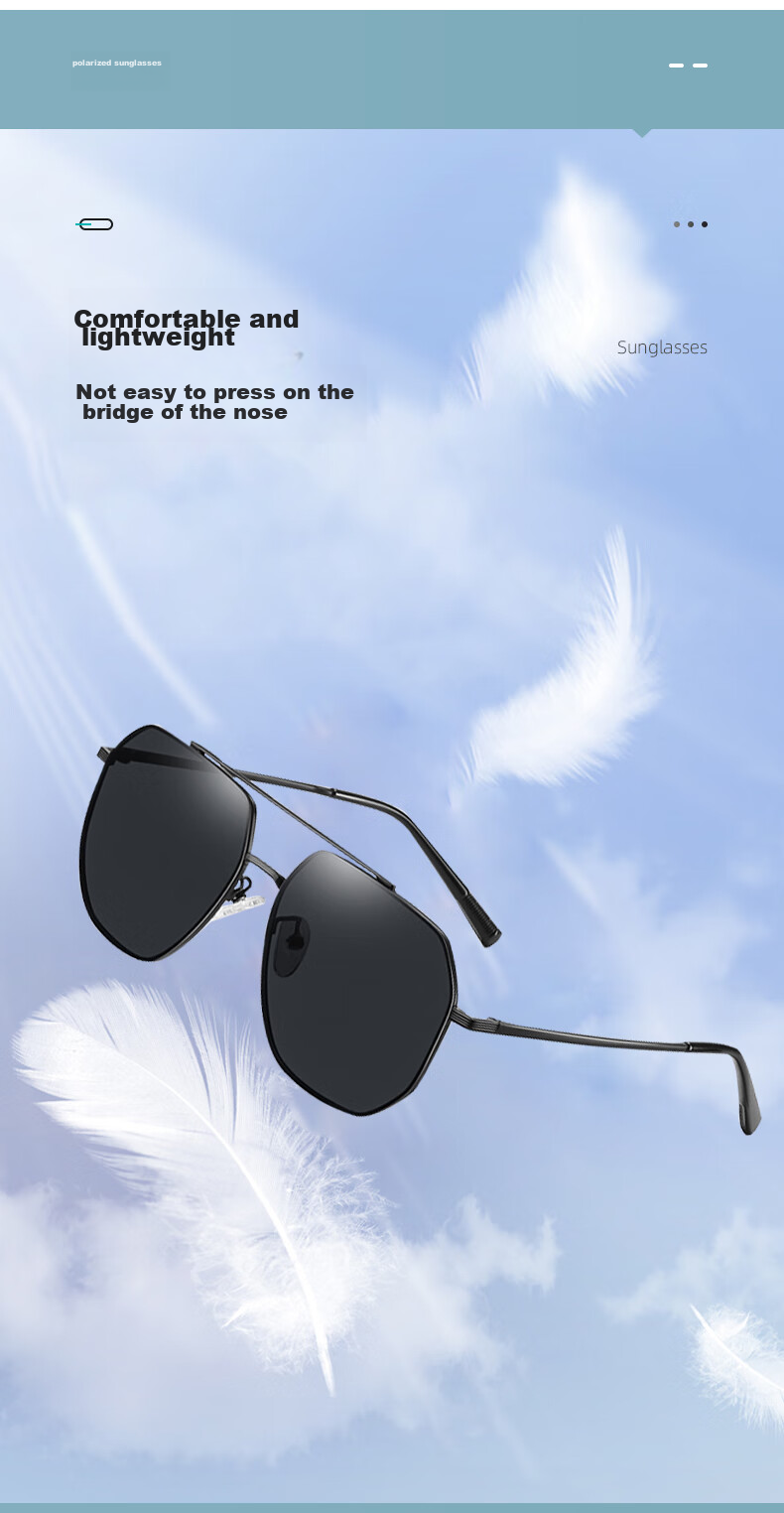 Siwangongli Aviator Sunglasses, Polarized Sunglasses, Frog-Eye Glasses, Driving Anti-Glare Glasses for Men And Women, Frog-Eye Glasses SWY6765 6