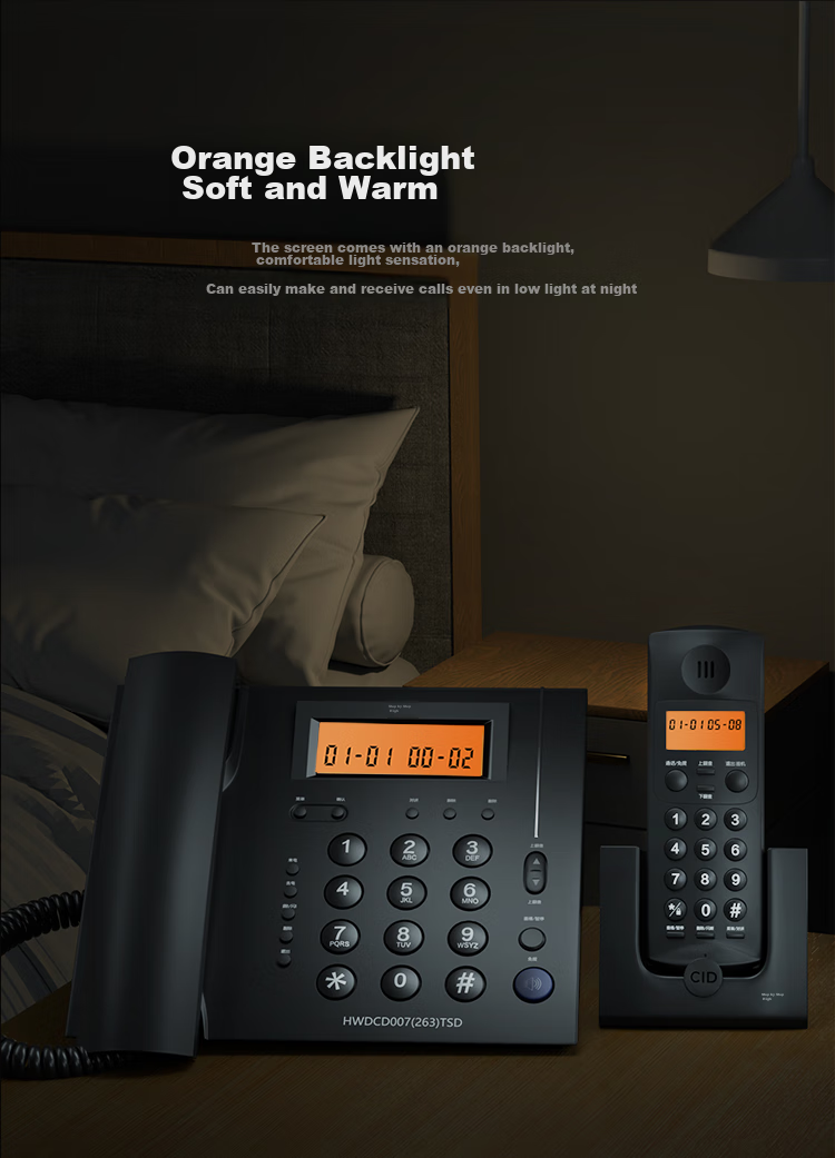 BBK Cordless Telephone, Wireless Landline Phone, Parent-Child Handset, for Office And Home Use, Internal Intercom, Long-Range Signal, W263 Jade White, One Base One Handset 9