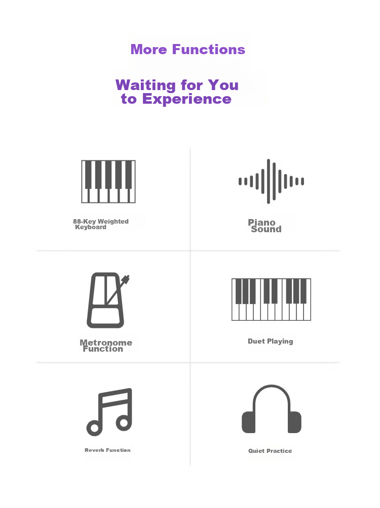 YAMAHA P45 Digital Piano, 88 Weighted Keys, Portable Smart Digital Keyboard for Adults And Children + Accessories 4
