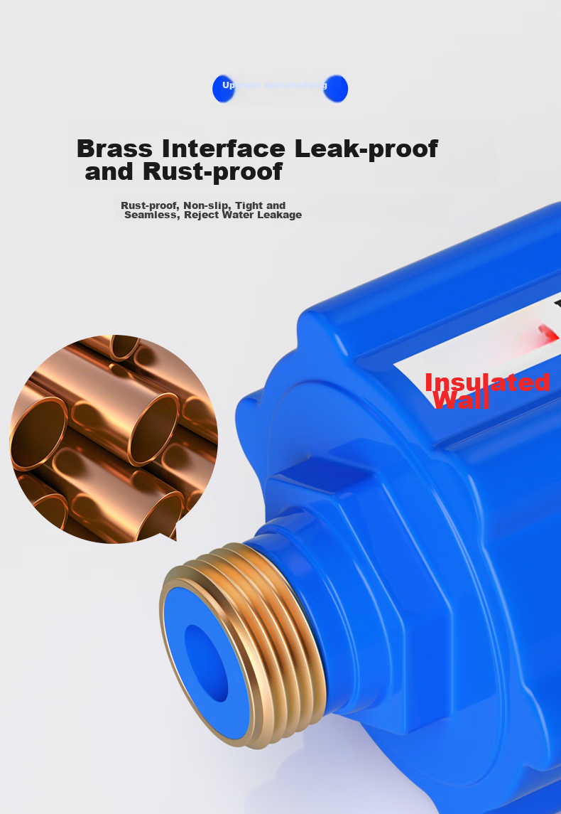 Muvi Water Heater Pressure Relief Valve, Electric Water Heater Safety Valve, Water Heater Pressure Reducing Valve, Universal Accessories, All-Copper One-Way Valve 8
