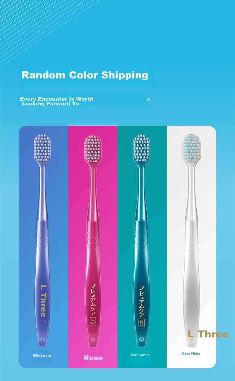 EBISU Wide-Head Medium Bristle Whitening Toothbrush for Adults, Men And Women, Couples, Gum Protection, Teeth Whitening, Tongue Coating Cleaning, 1 Piece, Random Color 17