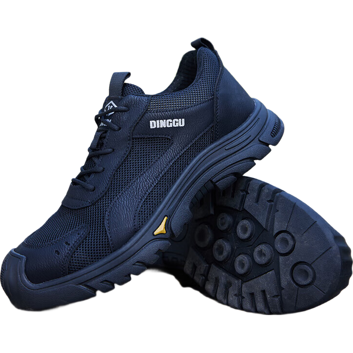 Dinggu Safety Shoes for Men, Anti-Smashing, Puncture-Resistant Steel Toe, All-Season Work Boots 1113heiW41