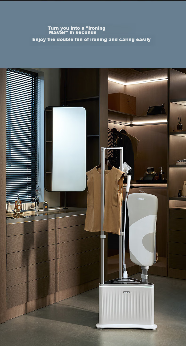 CuoRi [High-End Ironing And Care All-In] Upright Garment Steamer, 200g/min, 2L Water Tank, Pressure-Boosted Steam, Home Use, Electric Iron, Smart Control, Fragrance Removal, Luxury Clothing Care G701 24