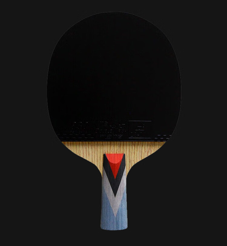 DOUBLE FISH Single-Piece Straight Handle Table Tennis Racket for Beginners, Quick Attack Style, Amateur Training, Finished Product [4A+E with 2 Balls] 2