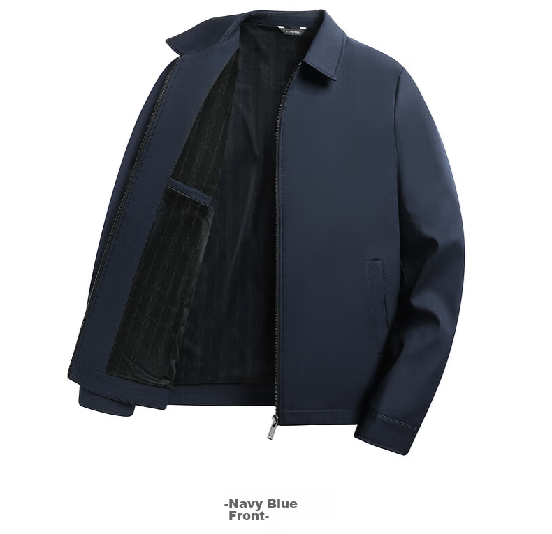 Baocaiyang Administrative Jacket for Men, Spring And Autumn Business Casual Lapel Loose Fit for Middle-Aged And Elderly Government Officials 19
