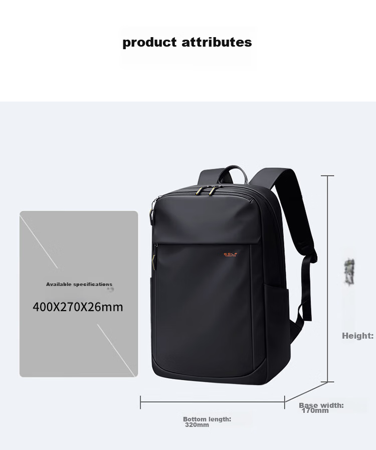 GOLF Backpack for Men, Large Capacity Laptop Backpack, Water-Resistant Business Travel Backpack for Students And Professionals 17