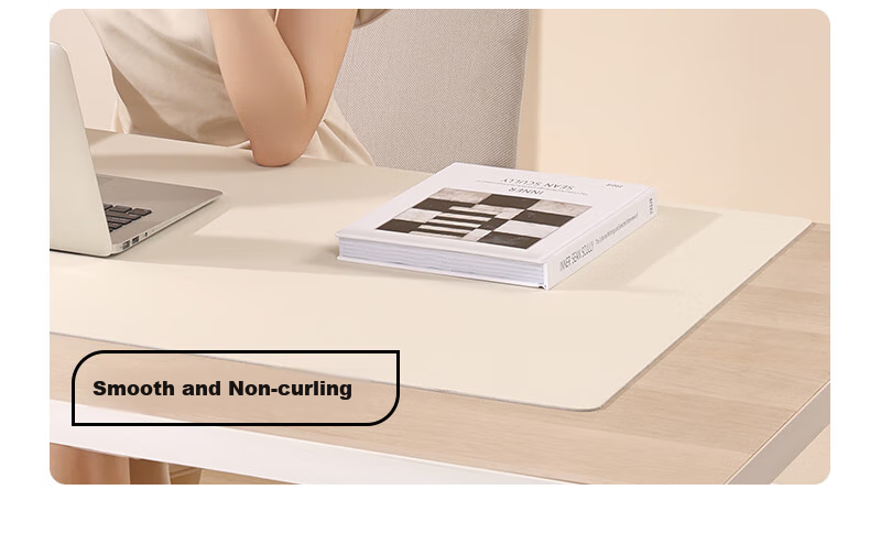Resen Beige 60*40 Desk Mat, Student Eye Protection, Study Writing Office Computer Desk Pad, Anti-Stain Dining Table Mat, Furniture Cabinet Silicone Protective Pad, Children's Desk Mat, Special Tablecloth 16