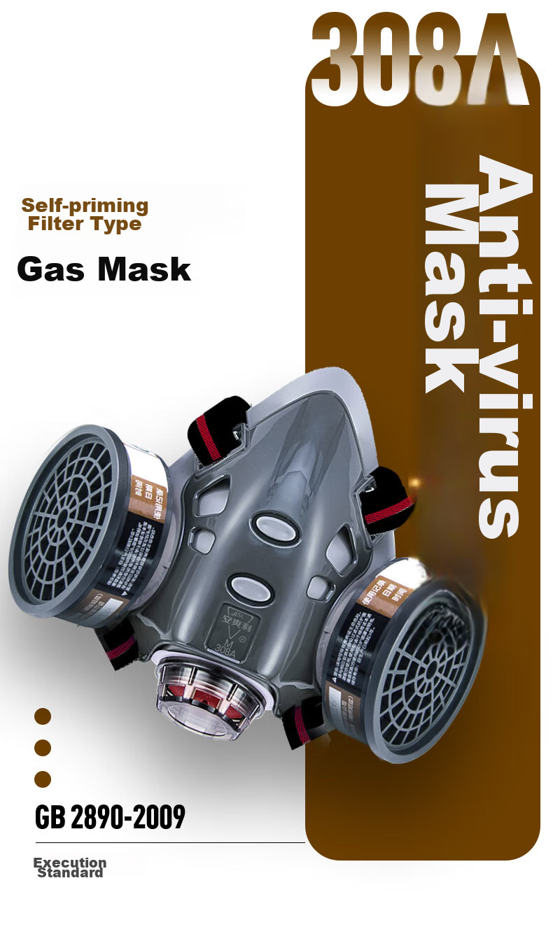 Anshuangli 308 Gas Mask Dust Mask Filter Cotton, 20 Pieces Gas And Dust Protection Accessories: 20 Individual Filter Pads 1