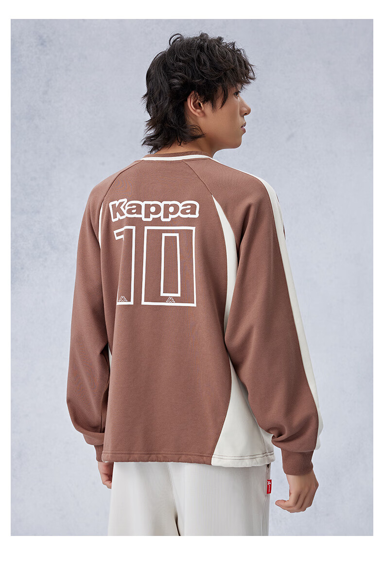 Kappa Back-To Sweatshirt for Women, New Autumn Casual Sportswear, Couple Knitted Pullover Top, Men's Style K0EY2WT02D 5