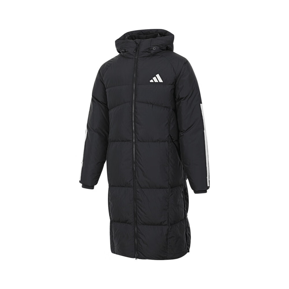 Adidas Men's Clothing, Warm Long Winter Coat, Three-Striped Casual Hooded down Jacket, JG3840 L 4