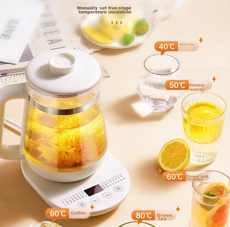 SUPOR ZMD Assured Series, Health Pot, 1.5L, High Borosilicate Glass, Multifunctional, Smart Reservation, Fully Automatic Heating, Tea Pot, SW-15Y22 17
