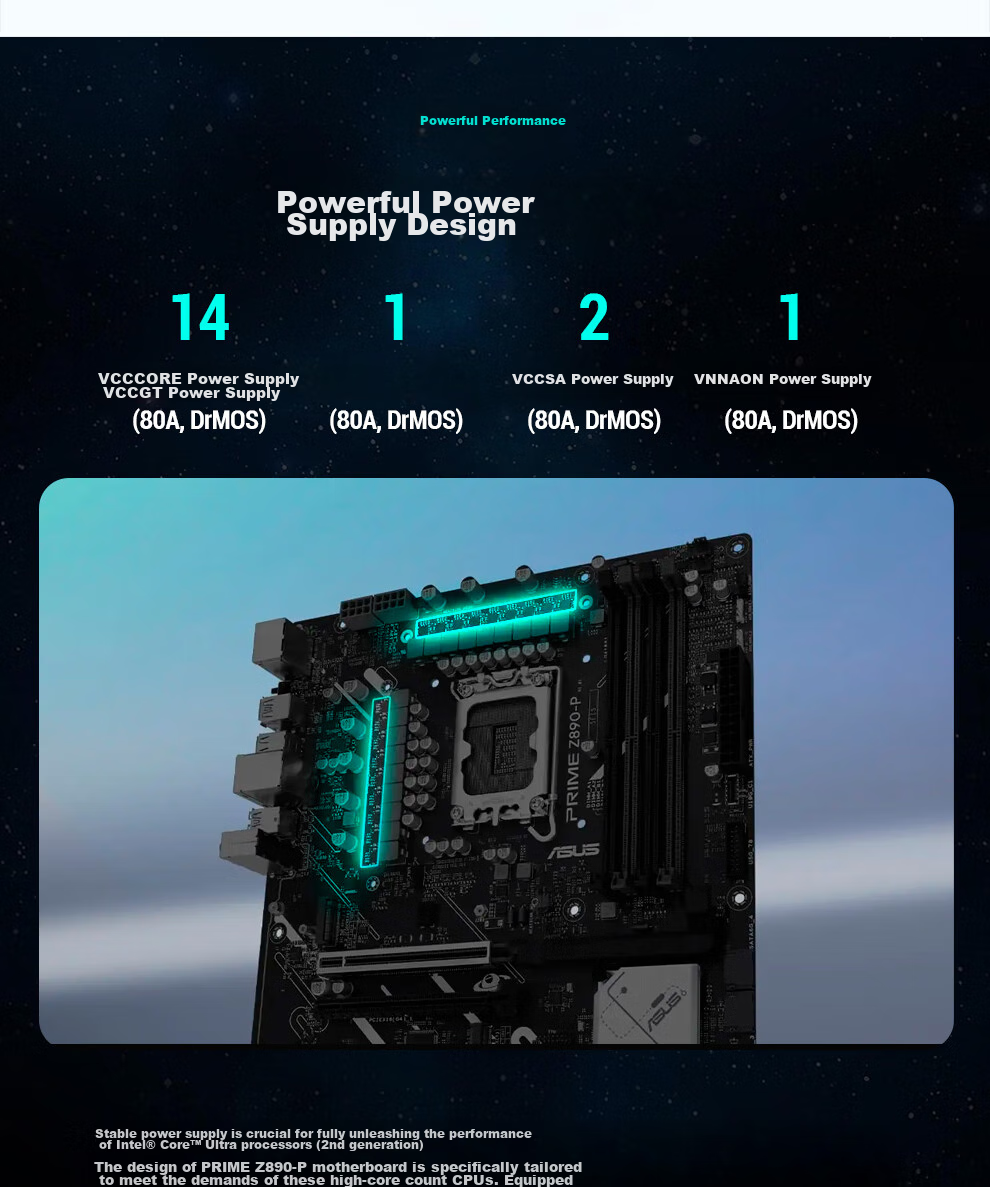 ASUS ProArt Z890-CREATOR WIFI Creative Motherboard Supports CPU 285K/265K/270K (Intel Z890/LGA 1851) 9
