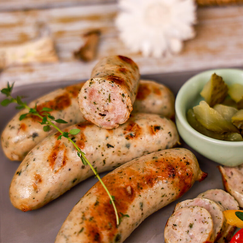 健士牌 德国风味慕尼黑香肠400g/袋德式白肠西式烧烤香肠早餐三明治食材