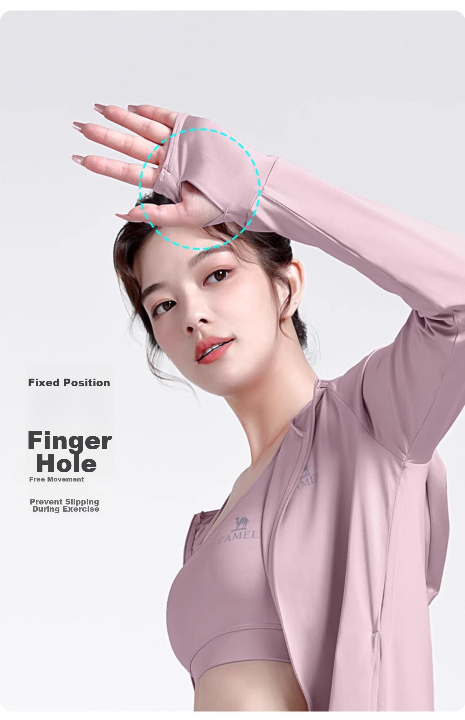 CAMEL Yoga Outfit Set for Women, Morning Run Outdoor Sportswear, Slim-Fit Breathable Fitness Wear, Five-Piece Set YK22255493 9