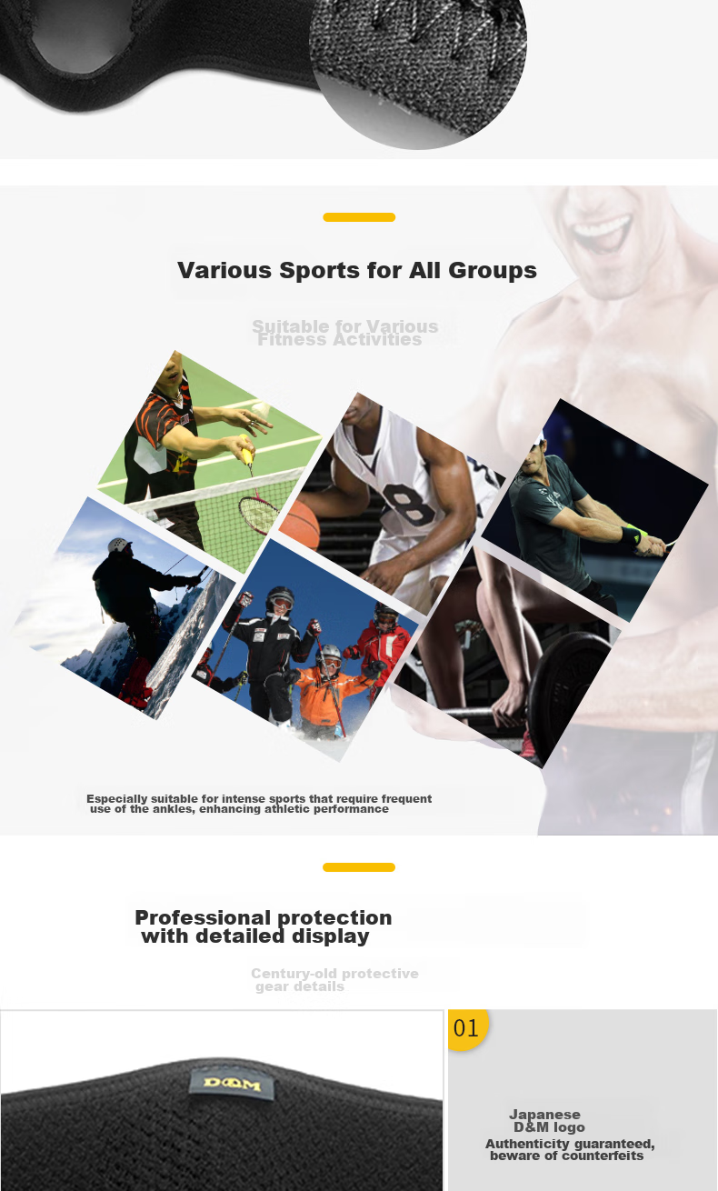 D&M Summer Sports Ankle Brace, Sprain Protection, for Running, Basketball, Soccer, Foot And Ankle Support, Sprain Prevention, Japanese Import, One Piece 8
