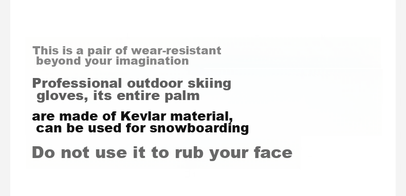 Flow Theory Kevlar Ski Gloves, Windproof, Waterproof, Warm, Wear-Resistant, Professional Single And Double Board Gloves 1