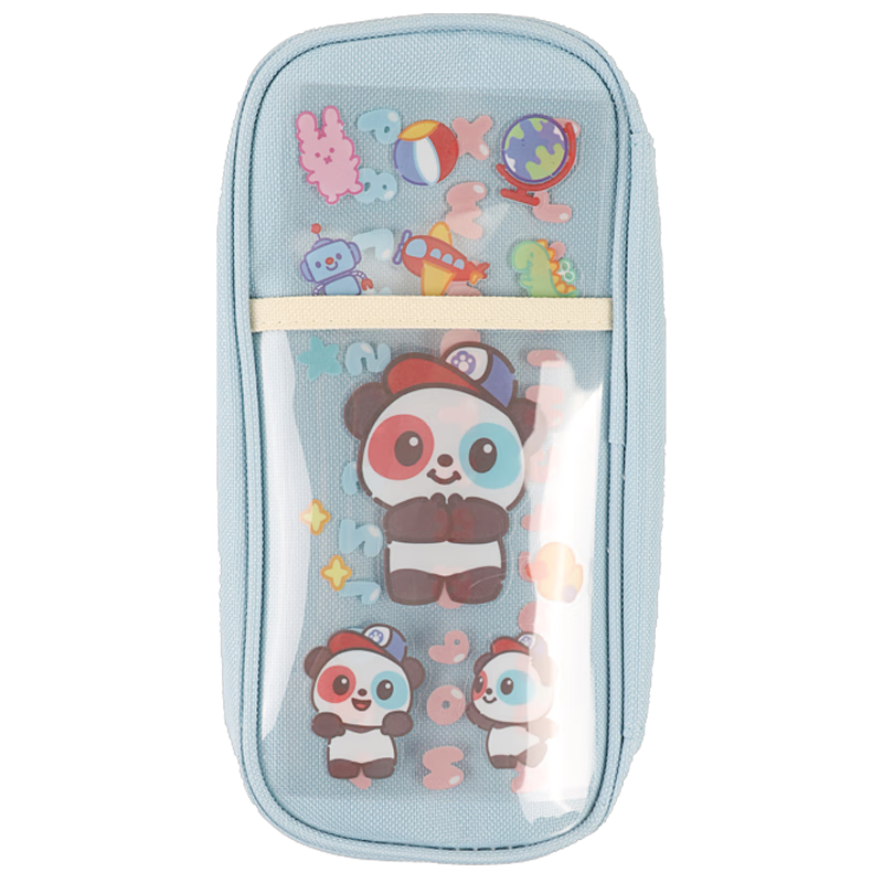 Zhonghua Student Pencil Case, Large Capacity Multi-Layer Student Pencil Box, Multifunctional DIY Stationery Storage Box, Children's Day Gift, Children's Day Gift PB0007B Blue