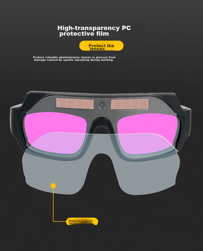 Qingxiao Welding Goggles, Specialized Protective Eyewear for Welders, Anti-Glare Automatic Darkening Glasses for Arc Welding 6