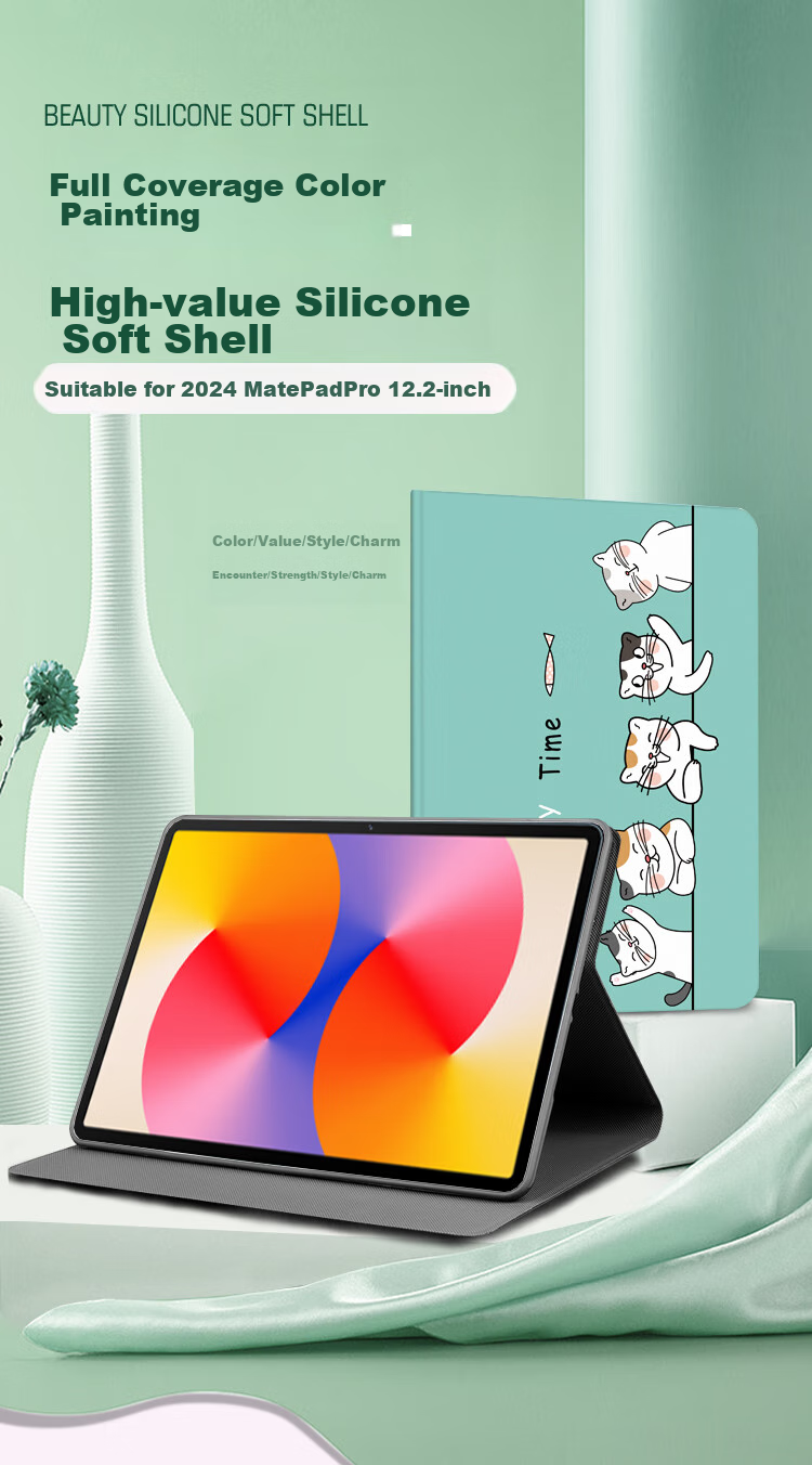 Jiangming Compatible with Huawei MatePad Pro 12.2 Protective Case, 2025 Soft Light Edition, 12.2-Inch Universal for 2024 Huawei Tablet, Slim Full-Coverage Shockproof Case 1