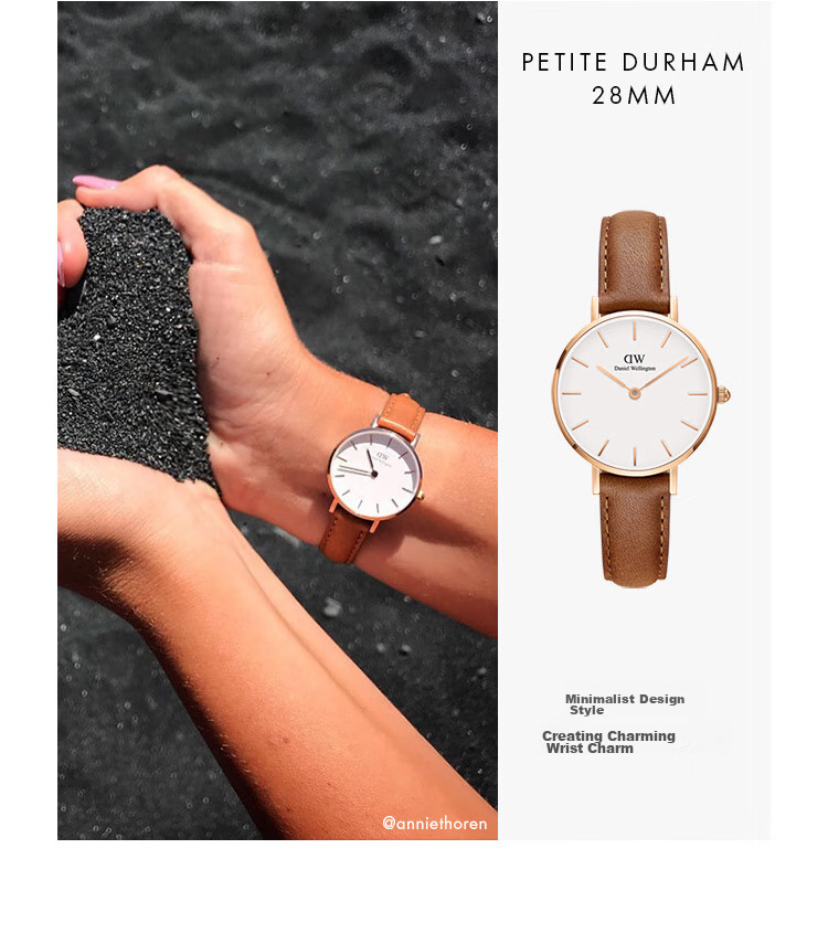 DanielWellington DW Ladies' Watch, Classic Leather Simple Fashion European And American Quartz Wristwatch, Birthday Gift for Girlfriend, DW228 11