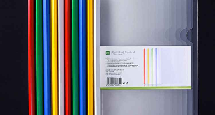 DiLe Thickened A4 Transparent Pull Rod Folder/document Folder/pull Rod Folder/report Folder, Office Supplies Stationery, Pack of 10, Can Be Customized with Protective Face Mask, 1425 Mixed Colors 28