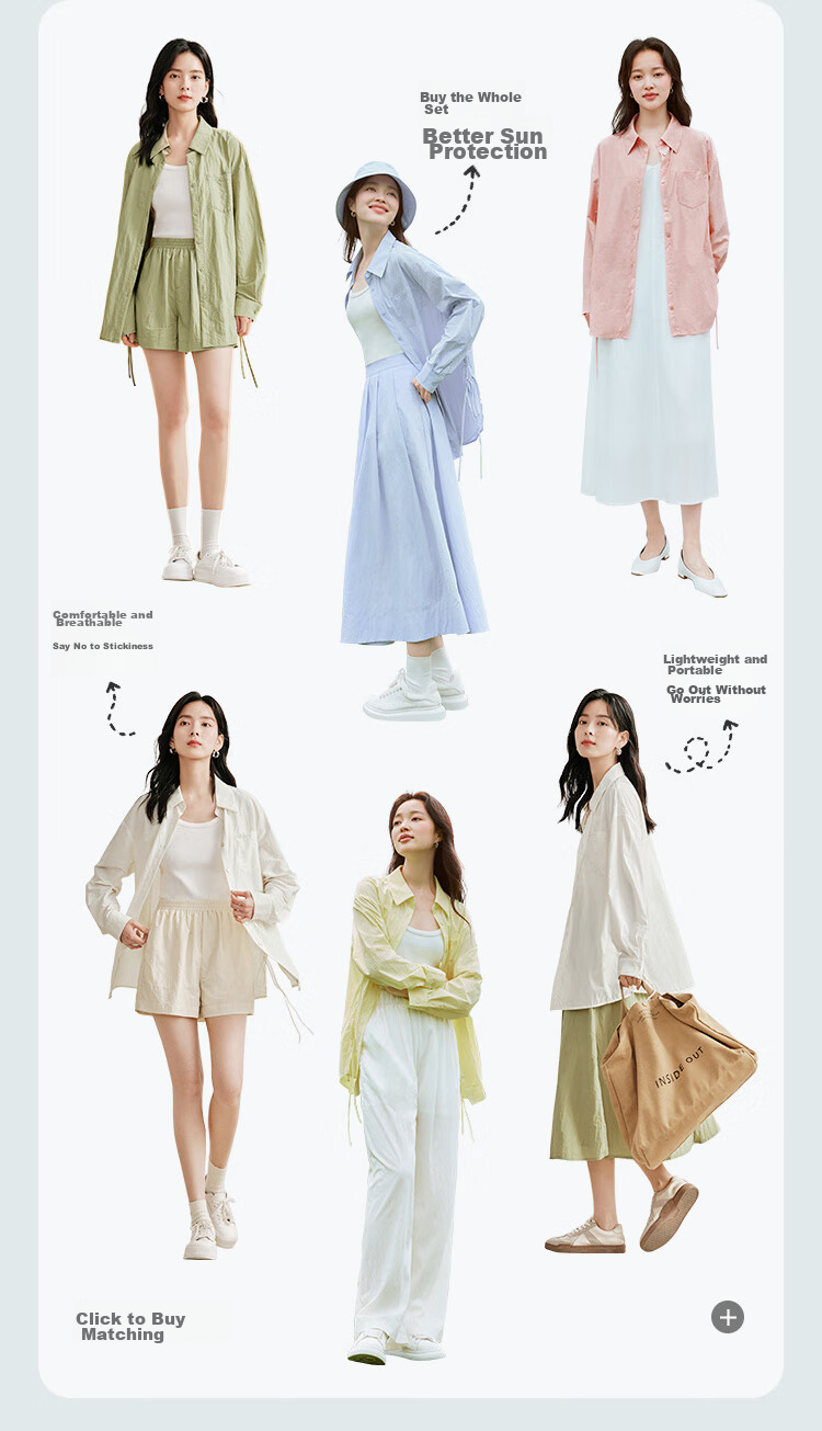 Inman [Runway Same Style] UPF100+ Original Yarn Cardigan Women's Sun Protection Shirt Summer 26 Thin Pearl White L 17