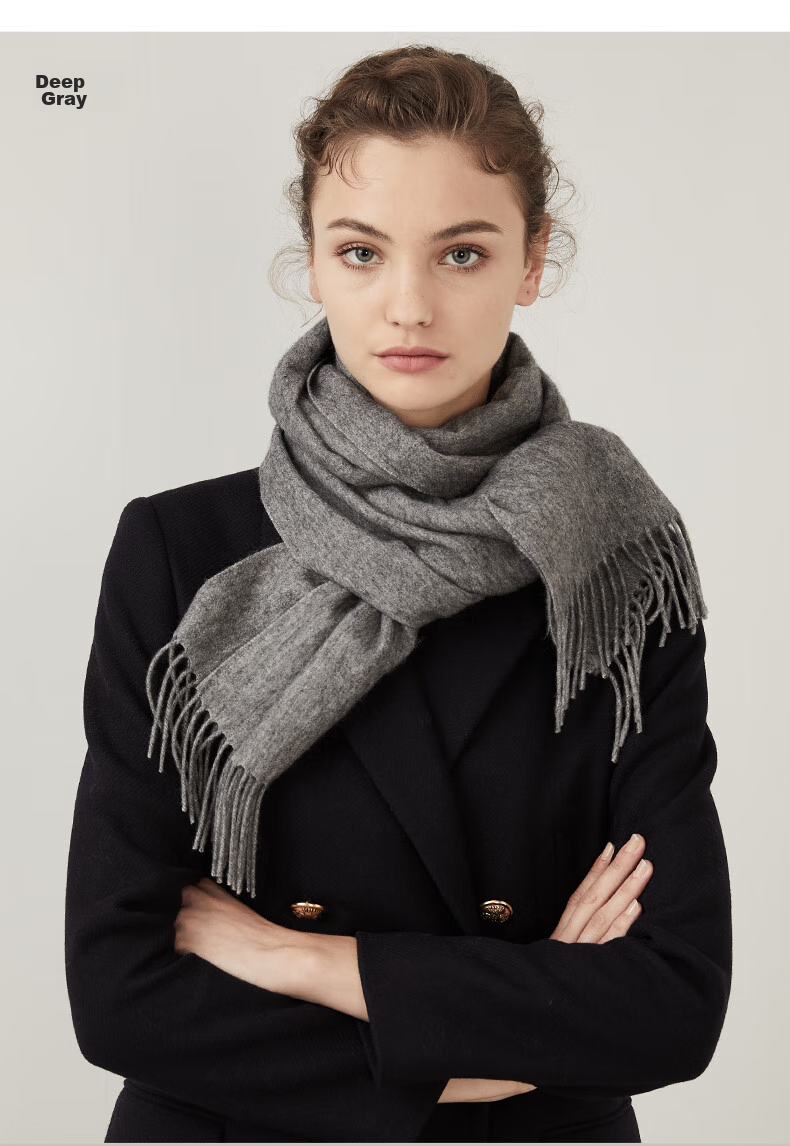 Hengyuanxiang Scarf for Women, Autumn And Winter Pure Wool Neck Warmer, Birthday Gift for Mothers And Elderly, Corporate Annual Meeting And National Day Festival Gift Box Set 27