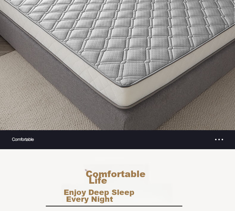 Nanjiren Latex Mattress, 1.5m X 2m Tatami Mat, Thickened 6cm High-Elastic Bed Pad, Foldable 2