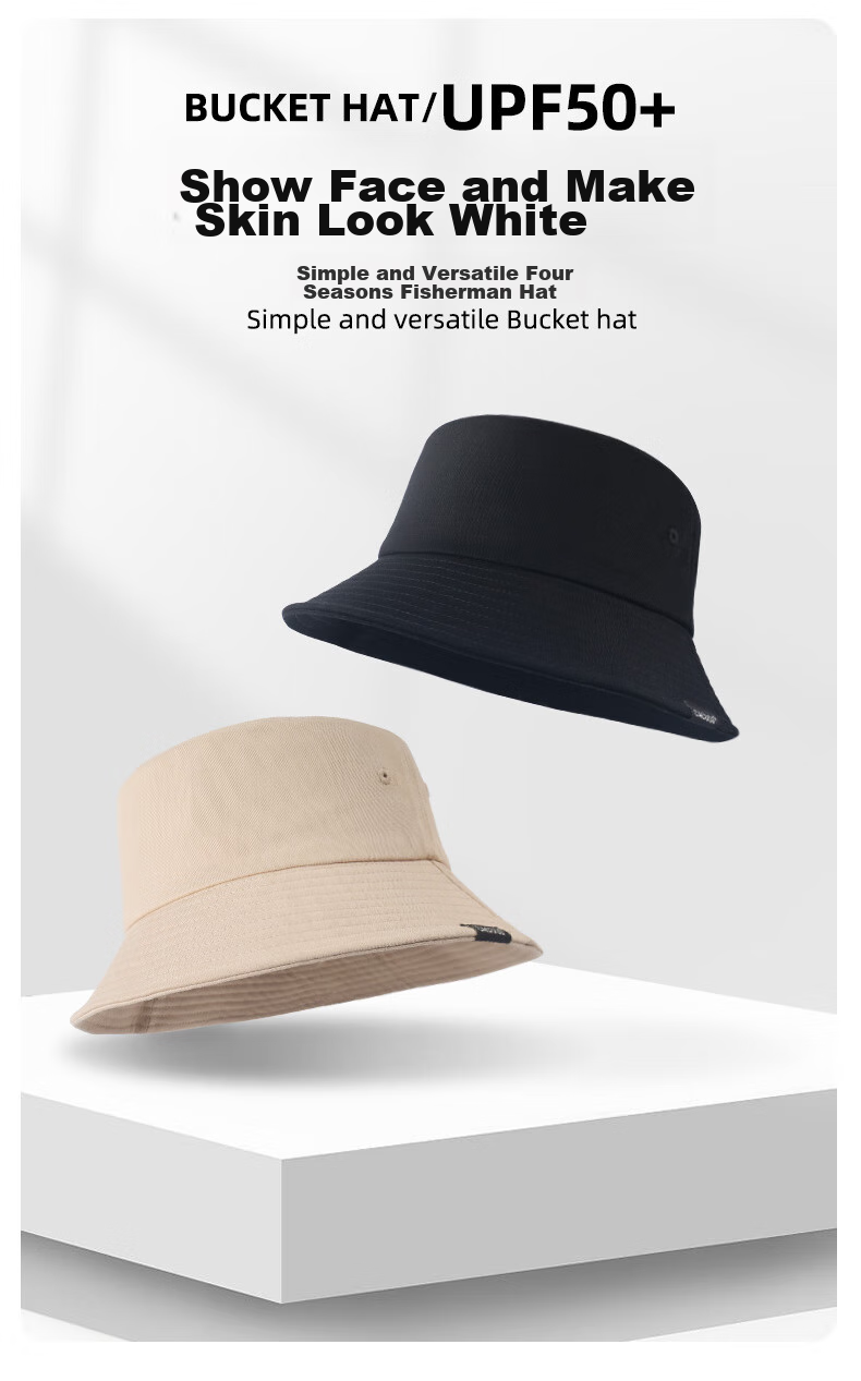 CACUSS Women's Fisherman Hat Spring Summer Outdoor Casual Sun Hat Leopard Dog Embroidery Bucket Hat Face Slimming Beige 1