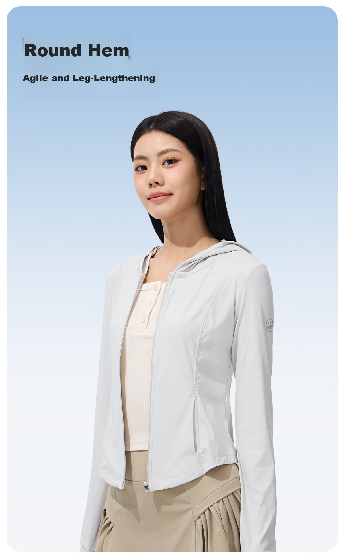 CAMEL Sun Protection Clothing for Women, Breathable UPF50+ UV Protection, Lightweight Jacket [Panda Ice Pop] A24BZ00197 11